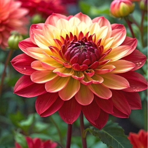 Георгин Оникс Найт купить по цене от 590р. в интернет-магазине «Посадика» с доставкой почтой в в Конаковое и по всей России – [изображение №1].