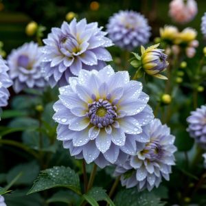 Георгин Акварель купить по цене от 680р. в интернет-магазине «Посадика» с доставкой почтой в в Конаковое и по всей России – [изображение №1].